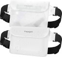 SPIGEN 防水ケース 小物 防水ポーチ 2個セット 完全防水 IPX8認証 防水ケース 海 プール アウトドア スマホ 三重チャック ベルクロ PVC 大容...