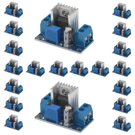 LM317調節可能な電源ボードDC-DCコンバーター降圧モジュール調節可能なリニア電圧レギュレータ20個