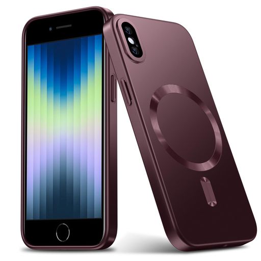 iPhoneXS用ケース/iPhoneX用ケースMagnetic対応ワイヤレス充電軽薄型TPUソフトアイフォンxs/x用スマホケースマグネット搭載耐衝撃米軍MIL規格取得黄変防止耐久性ストラップ穴付きおしゃれ