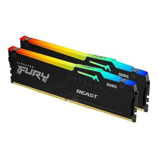Rakuten - キングストンKingstonFURYデスクトップPC用メモリDDR56000MT/秒16GBx2枚KingstonFURYBeastビーストRGBCL36KF560C36BBE2AK2-32製品寿命期間保証
