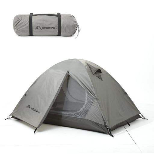 BISINNAテントツーリングドームソロキャンプアウトドア登山防災用自転車の積載二重層自立式1~2人用耐水..