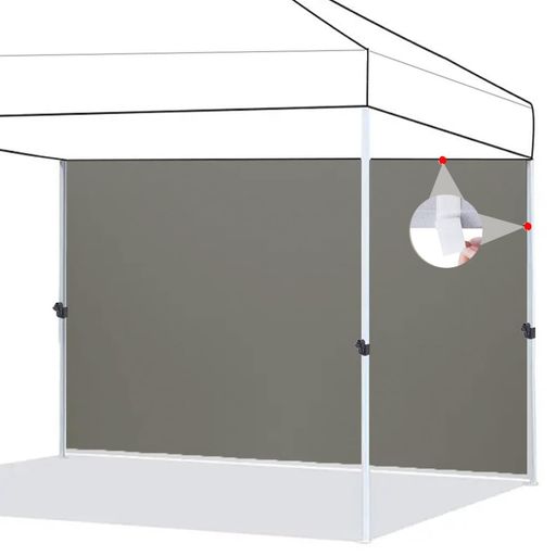 【サイズ】:サイドシートの長さは2.5m、高さは2mで、2.5mx2.5mのタープテントに適しています。 【素材】210DポリエステルUV加工高耐水加工が施されており、耐水圧は3000mmに達します。耐久性・耐摩耗性に優れます。 【組立簡単】マジックテープを天井に固定し、紐をフレームに紐結ぶだけ、片壁で使用します。多面壁に接続できます。 【主体】サイドシートは1枚だけです、屋根は含まれておりません。 【サービス】ご購入日より、30日間の保証付いております。商品は不良の場合がございましたら、お気軽にお問い合わせください、弊店ができるだけ早く対応させていただきます、ご安心ください。