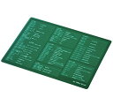 エレコム マウスパッド 入力支援 エクセルショートカット XLサイズ グリーン MP-SCBGE(2)