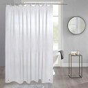 Tonnaliシャワーカーテン半透明防カビニール90x180cm3Dシルク柄EVA素材柔らかくて肌触り間仕切り目隠しユニットバスカーテンお風呂洗面所フック付き取付簡単
