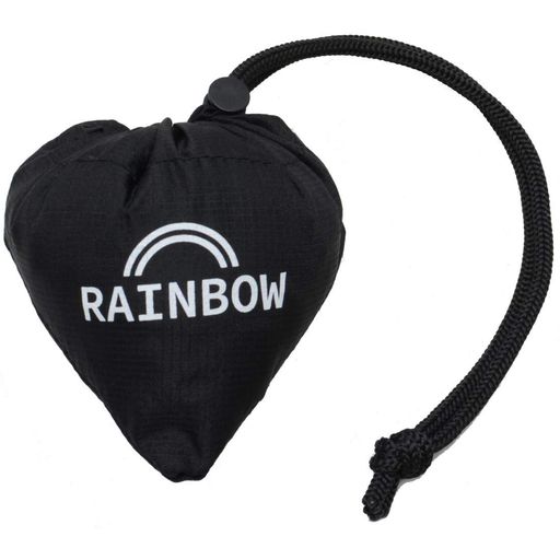 ニックナック重さ約「イチゴ1粒分」ひとつぶエコバッグブラッククシュッと小さく折りたたみ男性にも人気02887-06ブラック