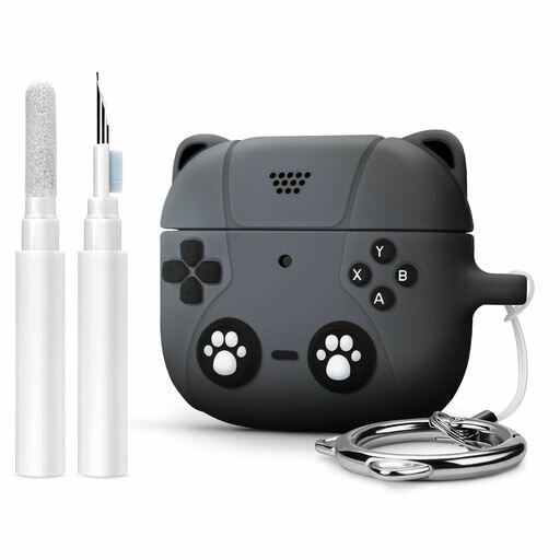 楽天Raspberry MarketAirPods4ケース2024第4世代専用カバーエアーポッズ4分離式えあほっつ4シリコン素材可爱猫3D漫画ゲームデザイン保護カバー分離式おしゃれカラビナ付きLEDライト可視ワイヤレス充電対応TPUキ…