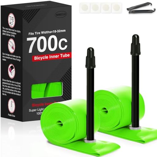 MOHEGIA2本セットTPUチューブロードバイク700C:超軽量700x18-32Cインナーチューブ35g仏式バルブ長65mm-..