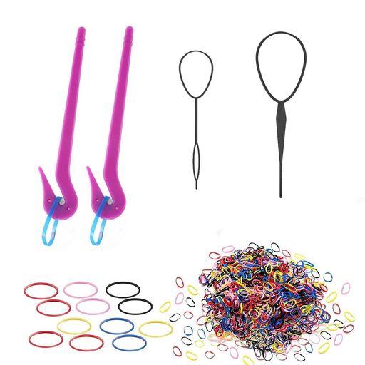 ヘアゴムこどもカラフル黒髪ゴムヘアバンドリムーバーカッターヘアスタイルツール髪留め髪飾りヘアアク..