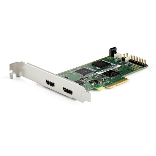 4K Ultra HD映像のキャプチャ:HDMI 2.0入力を介し、4096x2160p解像度、60fpsの非保護4K映像入力に対応。HDR10、2チャンネルオーディオ、16:9および4:3アスペクト比に準拠。4K 60Hz映像の表示と録画を同時に行う構成に対応 Windows向け録画・配信環境への対応:DirectShow互換により、OBS Studioなどの録画・配信プラットフォームで使用可能。ドライバーのインストールが必要。Windows専用設計 業務用AV運用を想定した設計: 会議システム、カメラ映像、医療用イメージングなどの4K映像記録用途に対応。低遅延構成での運用に対応し、RTSP/RTMPのストリーミングプロトコルによるリアルタイム配信構成に対応 PCIe環境に応じた柔軟な取り付け:標準プロファイルおよびロープロファイルブラケットが付属し、標準または省スペース型パソコンのPCIe x4スロットに対応。NTSCおよびPAL方式、H.264(MPEG-4)映像エンコード方式に対応