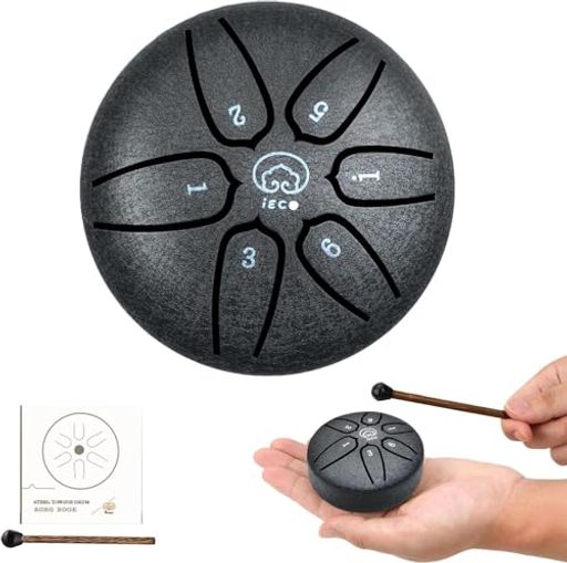 スチールタンドラム 3インチ 6ノート 打楽器 バルミードラム ドラムマレット付き