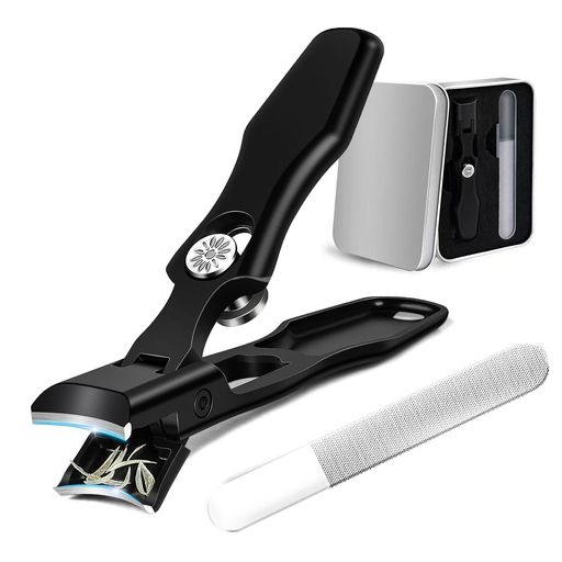 XGIUINI爪切り日本製ステンレス【巻き爪厚い爪硬い爪スパッと切れる】大開口爪切り高級飛び散り防止切..