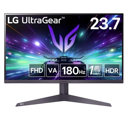 LGゲーミングモニターLGUltraGear24GS50FX-B23.7インチ/PCゲーム、家庭用ゲーム/フルHD(1920x1080)/アンチグレア/180Hz/VA1ms(MBR)/FreeSyncTM LGゲーミングモニターLGUltraGear24GS50FX-B23.7インチ/PCゲーム、家庭用ゲーム/フルHD(1920x1080)/アンチグレア/180Hz/VA1ms(MBR)/FreeSyncTM