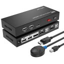 MT-VIKIDisplayPort切替器2ポート、DP切り替え器2入力4K60HzDPKVMスイッチディスプレイポート切替器2入力1出力4:4:4DPスイッチ...