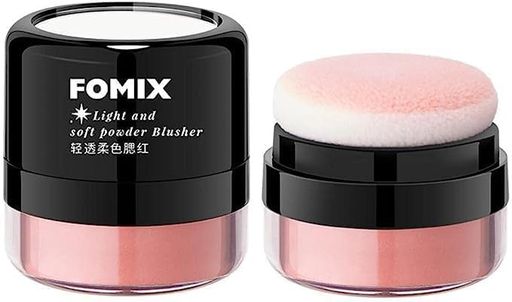 FOMIXチークポンポンミネラルチークパフ付きハイグロスコンターフェイスブラッシュクッションソフト高..