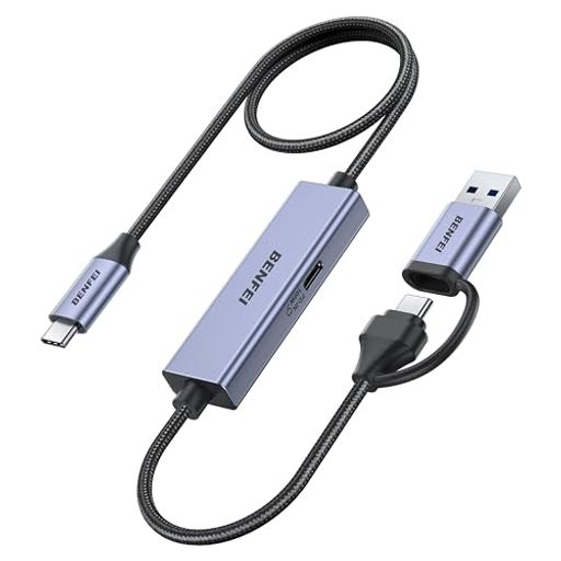 ✅【1080PフルHDキャプチャ】HDMI入力は3840x2160@30Hz対応、USB出力は1080P@60HzでNintendo Switch/PS4/PS5/Xbox Xの録画・配信に最適。HDCPオフ時のみPS4/PS5対応。 ✅【簡単プラグ&amp;プレイ】ドライバ不要でWindows/Mac/Linux/Android対応。OBSやQuickTimeでライブ配信・編集可能。iPhone非対応、iPadOSはバージョン17以上必要。 ✅【超低遅延】高性能ICチップ搭載で遅延ゼロ。滑らかな映像転送を実現し、ブルースクリーンや画像乱れなし。 ✅【汎用性抜群】USB Type-A/Type-C両対応でPC/タブレット/スマホ接続可能。丈夫な編組ケーブル&amp;アルミ合金ケースで耐久性UP。 ✅【18か月保証】BENFEI独自の長期保証付き。安心のカスタマーサポートでトラブル迅速対応。