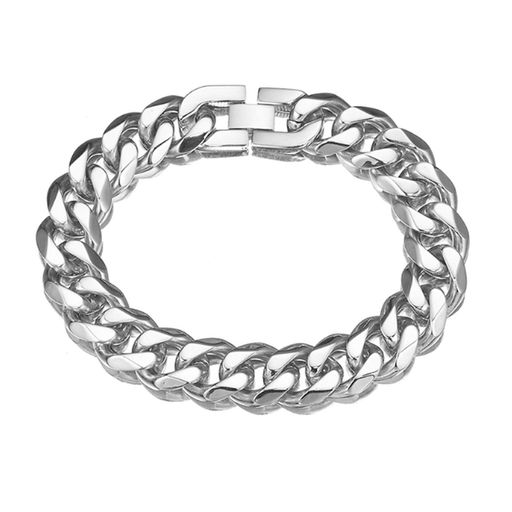 RICISUNGブレスレットメンズメンズチェーンシルバー19cm中折れ式バックルメンズチェーンsilver19cm