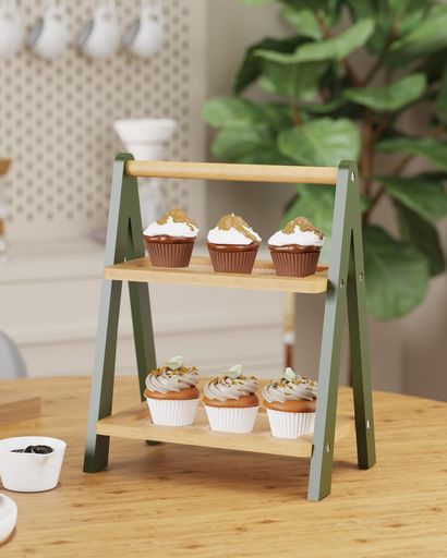 homii2段式デスクシェルフ卓上ラックインテリアラックはしご棚小さい棚卓上収納調味料収納植物スタンド..