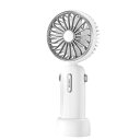 ハンディファン手持ち扇風機20DB静音設計携帯扇風機CBQ3段階風量3WAY(手持ち・卓上・首掛け)TYPE-C対応ミニ小型熱中症対策日本語取扱説明書付き(ホワイト)