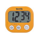 タニタTANITAキッチン勉強学習タイマー大画面大音量100分マグネットスタンド付きオレンジでか見えタイマーTD-384OR(3)