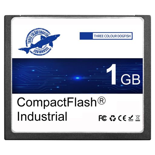 Dogfish CFカード 1GB 【産業用耐久】SLC コンパクトフラッシュ 広温対応(-25~85°C) & ECC保護 CNC/産業用機器/デジ…