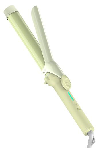 コテ ヘアアイロン 32mm カール アイロン ミディアムヘア ロングヘア 4段階温度調節 110°C~200°C 100V-240V 海外対応 30分自動オフ ロングパイプ 韓国風巻き髪 (抹茶, 32)