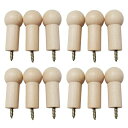 TOYMYTOY壁掛けフック木製壁掛けハンガー12個セット北欧木製フックウォールハンガー壁掛けフックナチュラルウォールハンガー収納フック高耐荷重10KGカバン帽...