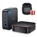 【2025ミニpcIntelN150初登場】BlackviewミニPCMP60、最新第12世代インテルN15016GBDDR4RAM512GBM.2SSD、4コア/4スレッド7nm最大周波数3.6GHz、Windows11