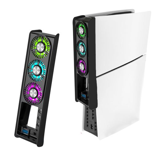 新型PS5Slim用冷却ファンPS5Pro用冷却ファンPhyiFlbeyプレステ5冷却低騒音自動温度検出風速調整可能RGBライトUSB3.0熱対策放熱改善PS5Slim冷却ディスク通常版/デジタル版対応PS5 新型PS5Slim用冷却ファンPS5Pro用冷却ファンPhyiFlbeyプレステ5冷却低騒音自動温度検出風速調整可能RGBライトUSB3.0熱対策放熱改善PS5Slim冷却ディスク通常版/デジタル版対応PS5
