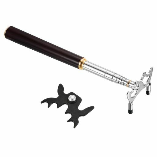 カラー:シルバー/黒;素材:ステンレス鋼、亜鉛合金、木材、プラスチック;伸縮セクション:6セクション;伸縮可能な長さ:36-142cm/14.2-56インチ;メタルブリッジヘッド:サイズ:9x7cm/3.7x2.7インチ(幅x高さ);梱包リ...