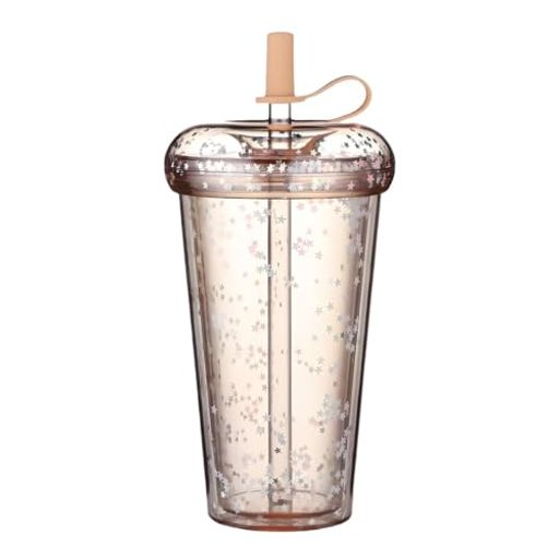 MYEEDA 水筒 ストロー付きタンブラー ボトル 420ml タンブラーストロー ウォーターボトル プラスチック 水壶 こぼれない ー付きコップ 大容量 洗いやすい water bottle…