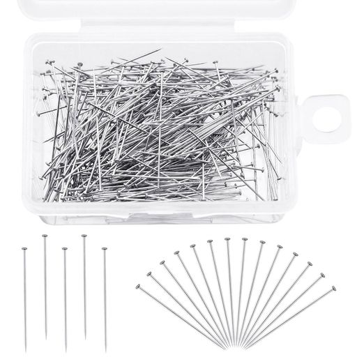 虫ピン画鋲ピン0.6mm*26mm/約100g/約1600本収納ボックス付きメタルアクセサリーDIYクラフト建築模型ク..