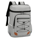 クーラーボックス保冷リュックリュック式クーラー大容量25L小型保冷バッククーラーバック折りたたみ収納保冷防水軽量買い物キャンプレジャーピクニックお花見運動会(グレー)