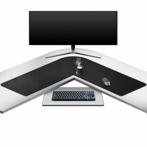 MydoursL型デスクパッド、(95+95)x33cmラ