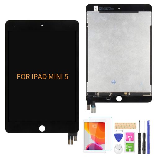 A-MINDForiPadMini5液晶パネル画面交換修理用タッチパネルセット7.9インチA2126A2124A2133A2125LCDスクリーン統合画面交換修理用キット無料の修理工具(ブラック)