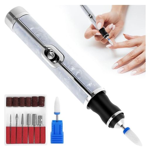 電動爪やすり人間用爪研ぎ厚い爪用フットネイルサンダーポータブル電動ネイルグラインダー爪磨き甘皮処理USB給電厚い足の爪用ネイルグラインダーマニキュアプロの爪除去(グレー)