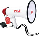 《PYLE パイル サイレン付き メガホン》コンパクトサイズ 電池駆動 取り外し可能 折りたたみ式ハンドル マイク 最大40W 重さ990G 握りやすいグリップ 最大914M先まで声が届く クリアなサウンド マイク 調整可能な音量コントロール(3)