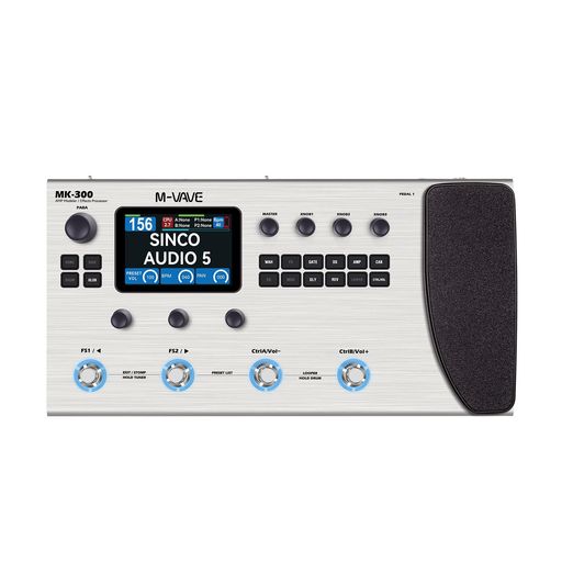 卓越した音質:エレキギターエフェクトプロセッサーは、44.1KHz/24ビットのサンプリングレートと高度なANNニューラルウェブモデリングテクノロジーを備えており、ステージパフォーマンスとスタジオレコーディングの両方で、120のAMPモデルと320以上のエフェクトタイプによる本格的なアンプトーンを提供します。 カスタマイズ可能なコントロール: フル機能の 4 スイッチ コントロール システムと 3.5 インチの画面を備えたこのギター エフェクト ペダルは、カスタマイズされた操作を可能にします。エフェクトチェーンシーケンス、スイッチ機能、照明設定をカスタマイズして、さまざまな演奏シナリオにシームレスに適応します。 クリエイティブ ツール: ギター エフェクト プロセッサーには、301.7 秒のステレオ フレーズ ループ、128 個の内蔵ドラム マシン リズム、およびリアンプ機能が含まれており、ミュージシャンがクリエイティブなワークフローを強化し、セッションを簡単に練習できるようにします。