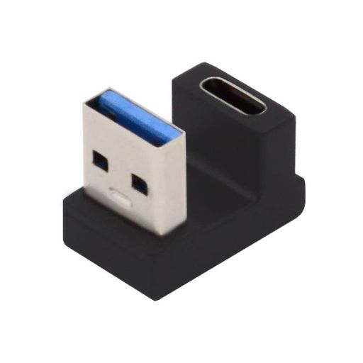 NFHKUSB-CTypeCメス反対U字型背面角度付きUSB3.0Aオスデータアダプターノートパソコンデスクトップ用