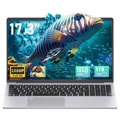 17.3インチノートパソコン1080PIPS大画面【Win11Pro/MSOffice2019搭載】第11世代インテルceleronN50952.0~2.8Ghz/DDR4L16GB/高速SSD