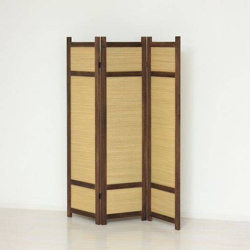 クロシオ3連パーテーションスクリーン焼桐焼桐スクリーン高さ152.5AKU1044770