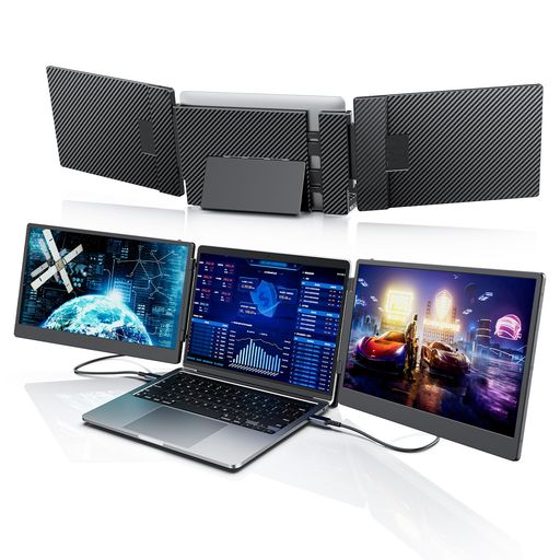 LaptomoS3ノートパソコンデュアルモニター14インチFHD1080PIPSモバイルモニター、ポータブルPCトリプル拡張ディスプレイに適用13-17インチノートパソコン、HDMI/Type-Cプラグアンドプレイ LaptomoS3ノートパソコンデュアルモニター14インチFHD1080PIPSモバイルモニター、ポータブルPCトリプル拡張ディスプレイに適用13-17インチノートパソコン、HDMI/Type-Cプラグアンドプレイ