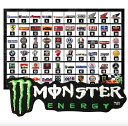 ノーブランド品汎用モンスターエナジードリンクMonsterEnergyモンエナアイロン刺繍アップリケレーシングワッペン横文字46用