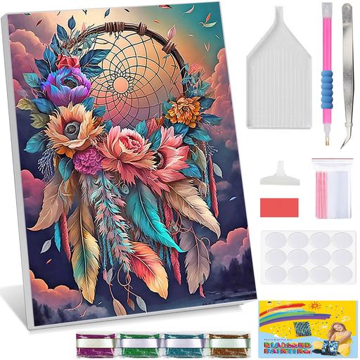 Amyakerダイヤモンドアートキット額縁付き異形ビーズダイアモンドビーズ絵画キットDIY手作り絵画手芸キットモザイクアート5Dモザイクアートダイヤモンド塗装全...