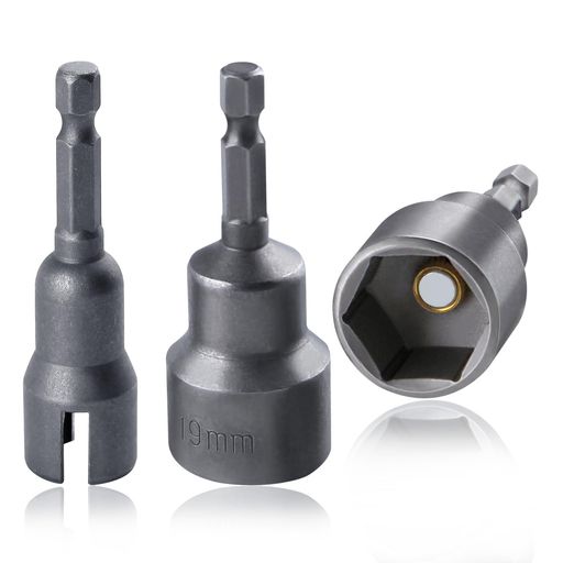 LEONTOOL RVツールセット 3本セット 19mm ソケットビット スロットウィングナット ...