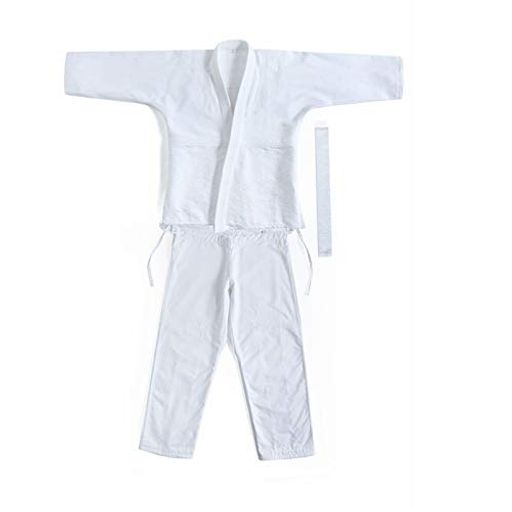 柔道着3点セット武道初心者授業用練習用学校正課用柔道衣子供大人男女兼用白帯付き90cm~200cm全12サイ..