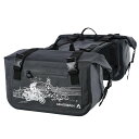 ARMOURAIN バイクのサイド・バッグ50L (25L*2) の座席袋サドル袋オートバイの付属品 (BLACK)