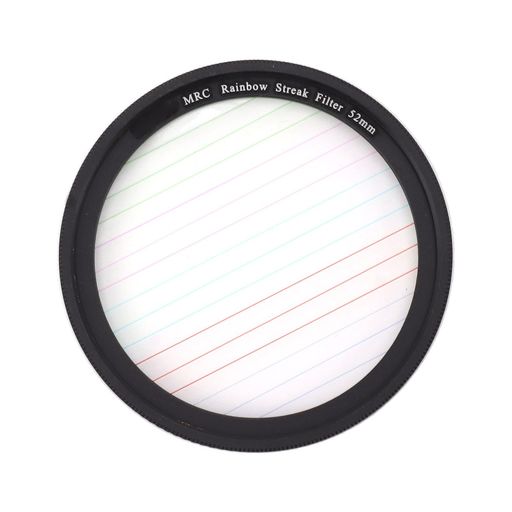 カラーストリークフィルター、マイクロ一眼レフカメラ用夜間撮影特殊効果カメラフィルター、映画、ミュージックビデオなどのユニバーサルフィルター(52mm)