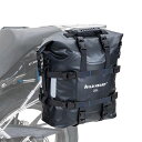 WILD HEART バイクエッジバッグ ステンレスハンギング防水バッグ20L/25L 防水耐摩耗汎用バイク部品 (BLACK 25L ONE PCS)