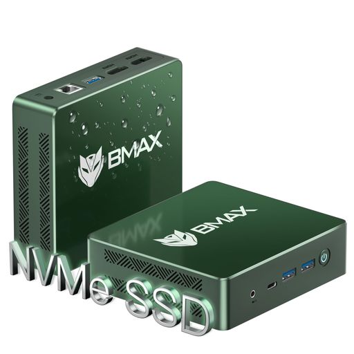 Bmaxミニpc【12GB+512GBNVMeSSD(SATAより3倍早い)4Kx3画面出力】minipcデュアル銅製パイプ+自動調整ファンWin11Proミニパソコンフル機能Type-C/HDMI2.0*2/DP・小型pc
