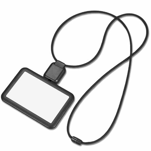 IDカードホルダー横型最大40cm伸縮可能ネームホルダー首掛け社員証ケース名札軽量ホルダーidカードケースネックストラップ安全分離バックルICカードケースカードストラップシリコン伸…